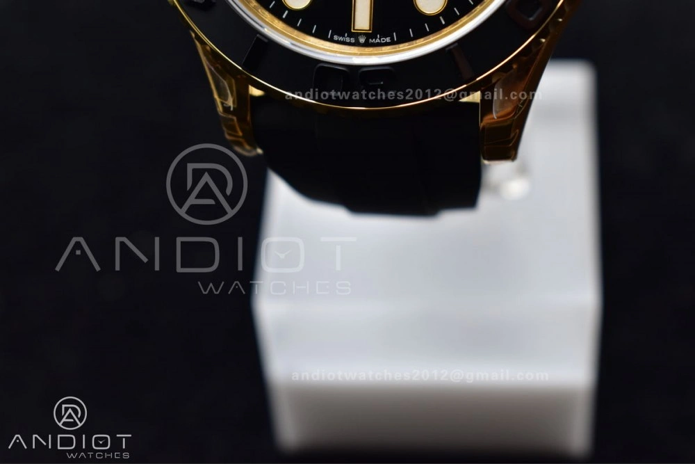EyeCatching Yacht-Master 42mm 226658 VSF 1:1 Best Edition 3D Black Ceramic Bezel on Black Rubber Strap VS 1224
