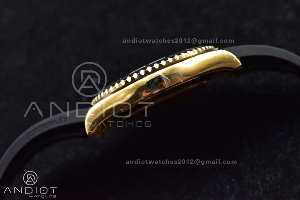 EyeCatching Yacht-Master 42mm 226658 VSF 1:1 Best Edition 3D Black Ceramic Bezel on Black Rubber Strap VS 1224
