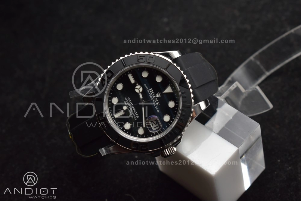 Yacht-Master 42mm 226659 Gold Factory 1:1 Best Edition Ceramic Bezel Falcon's Eye Dial on Oyster flex Strap VR3235 (Tungsten Heavy Version) SmartChoice 1214