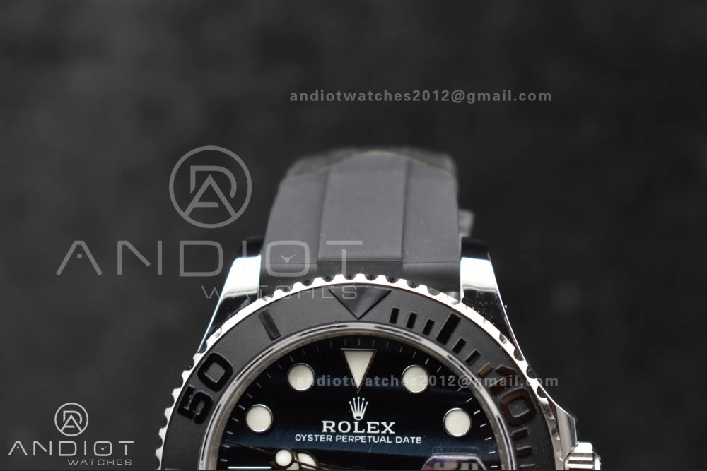 Yacht-Master 42mm 226659 Gold Factory 1:1 Best Edition Ceramic Bezel Falcon's Eye Dial on Oyster flex Strap VR3235 (Tungsten Heavy Version) SmartChoice 1214