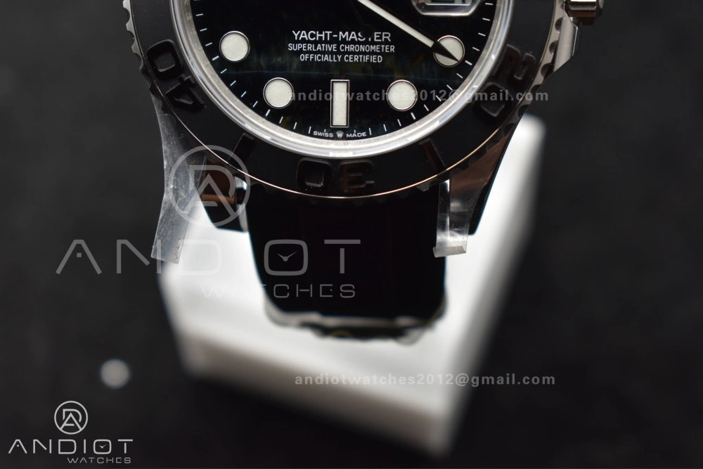 Yacht-Master 42mm 226659 Gold Factory 1:1 Best Edition Ceramic Bezel Falcon's Eye Dial on Oyster flex Strap VR3235 (Tungsten Heavy Version) SmartChoice 1214