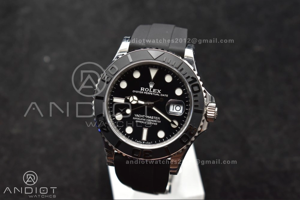 WaterResistant Yacht-Master 42mm 226659 VSF 1:1 Best Edition 3D Black Ceramic Bezel on Oyster flex Strap VS3235 V3 (Gain Weight) 1213