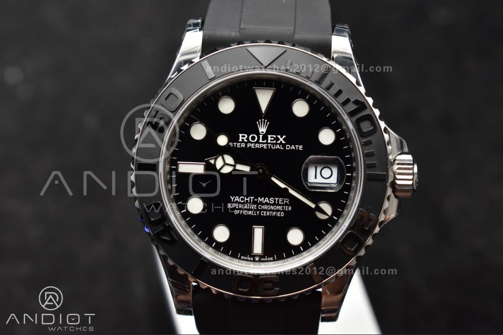 WaterResistant Yacht-Master 42mm 226659 VSF 1:1 Best Edition 3D Black Ceramic Bezel on Oyster flex Strap VS3235 V3 (Gain Weight) 1213
