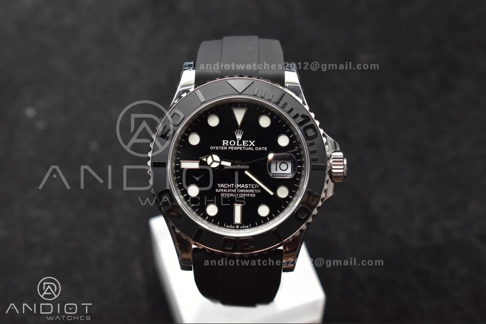WaterResistant Yacht-Master 42mm 226659 VSF 1:1 Best Edition 3D Black Ceramic Bezel on Oyster flex Strap VS3235 V3 (Gain Weight) 1213