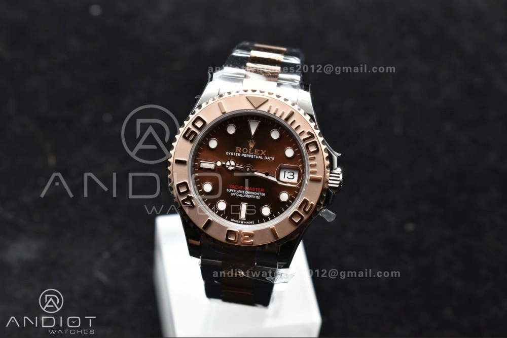 Yacht-Master RG 37mm 268621 CVSF 1:1 Best Edition Brown Dial 316L SS Case and Bracelet A Minimalist 1217