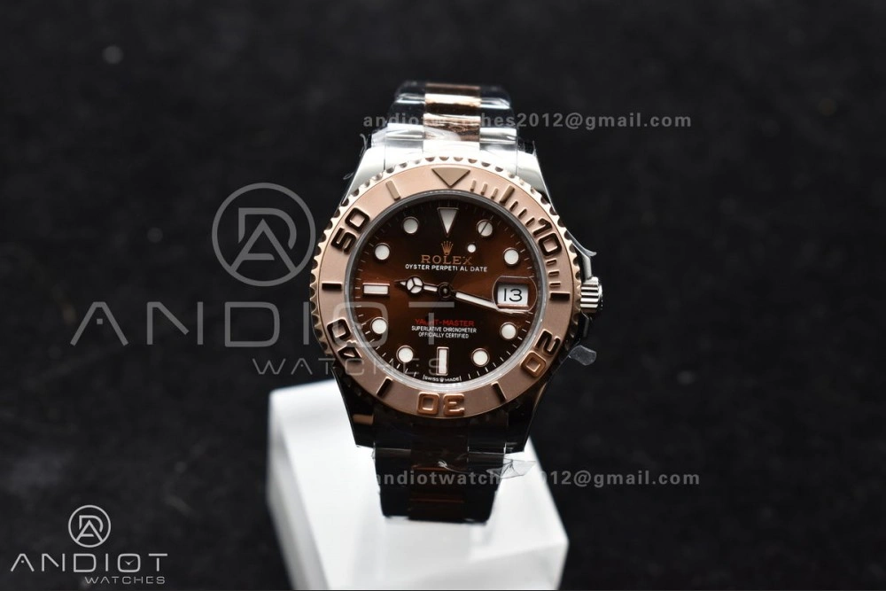 Yacht-Master RG 37mm 268621 CVSF 1:1 Best Edition Brown Dial 316L SS Case and Bracelet A Minimalist 1217