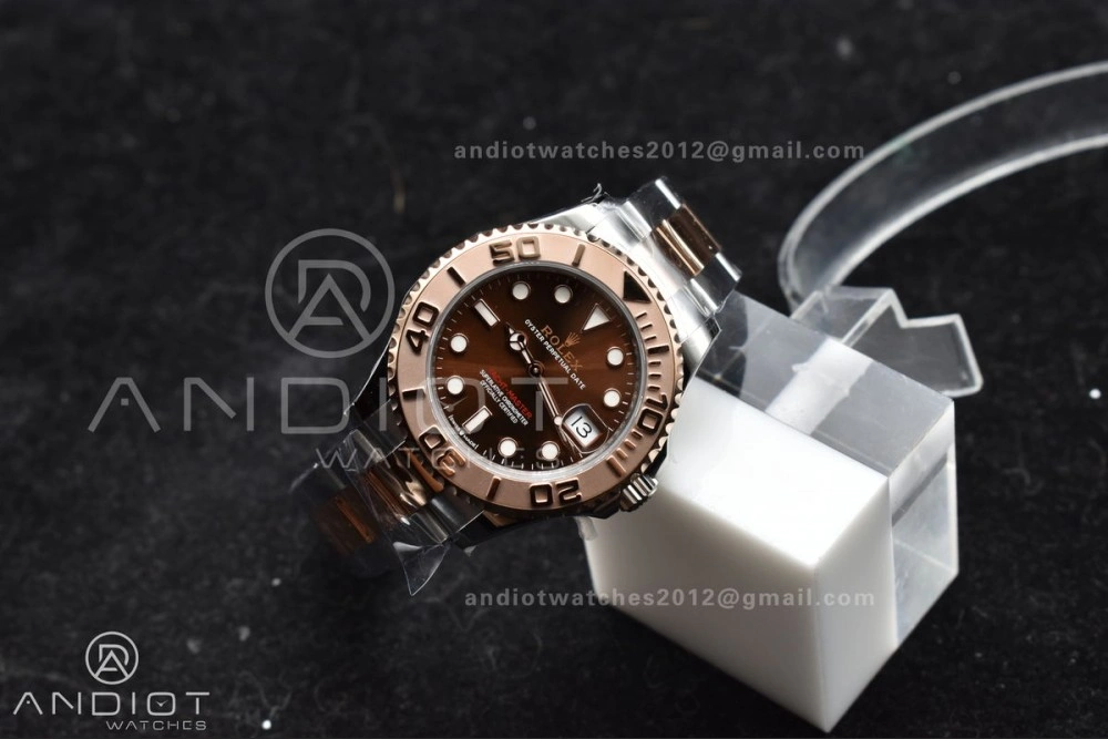 Yacht-Master RG 37mm 268621 CVSF 1:1 Best Edition Brown Dial 316L SS Case and Bracelet A Minimalist 1217