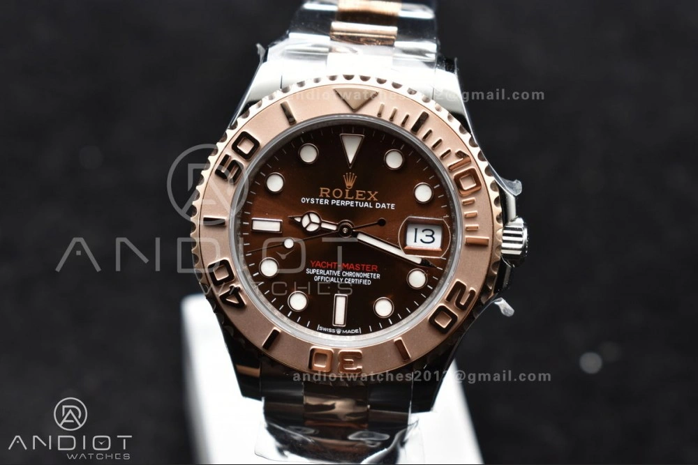 Yacht-Master RG 37mm 268621 CVSF 1:1 Best Edition Brown Dial 316L SS Case and Bracelet A Minimalist 1217