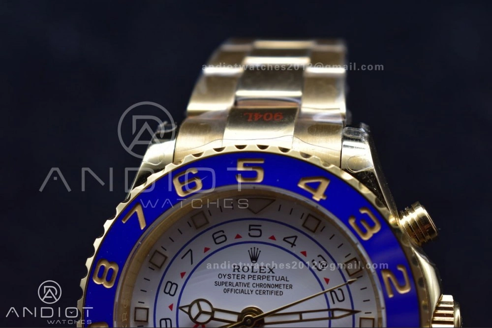Comfortable YachtMaster II 116688 YG KF 1:1 Best Edition White Dial on YG Bracelet A 1218